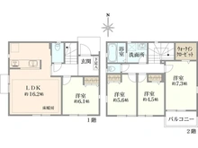 【神奈川県/横浜市都筑区東山田町】都筑区東山田町新築戸建　A号棟/全3棟 間取り図