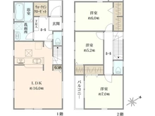 【神奈川県/横浜市港北区下田町】港北区下田町3丁目 新築戸建 1号棟/全9棟 間取り図