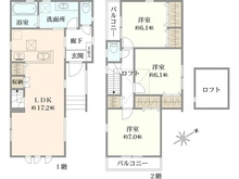 【神奈川県/横浜市港北区下田町】港北区下田町3丁目 新築戸建 7号棟/全9棟 間取り図