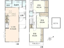 【神奈川県/横浜市港北区下田町】港北区下田町3丁目 新築戸建 9号棟/全9棟 間取り図
