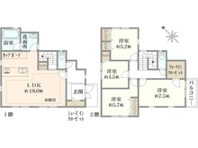 【神奈川県/横浜市鶴見区北寺尾】鶴見区北寺尾6丁目新築戸建　19号棟/全19棟 間取り図