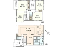 【神奈川県/横浜市都筑区南山田町】都筑区南山田町　新築戸建　6号棟/全8棟 間取り図