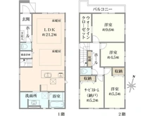 【神奈川県/横浜市港北区仲手原】横浜市港北区仲手原　新築戸建2号棟/全2棟 間取り図
