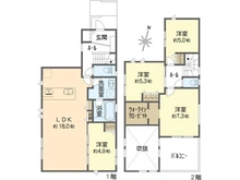 【神奈川県/横浜市金沢区富岡西】横浜市金沢区富岡西4丁目　新築戸建て1号棟 間取り図