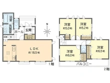 【神奈川県/横浜市栄区犬山町】栄区犬山町　新築戸建 間取り図