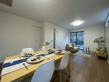 【神奈川県/横浜市金沢区釜利谷南】横浜市金沢区釜利谷南2丁目　新築戸建て リビング：※家具調度品等は販売価格に含まれません。