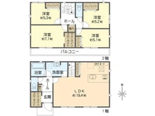 【神奈川県/横浜市金沢区高舟台】横浜市金沢区高舟台1丁目 新築一戸建て 間取り図