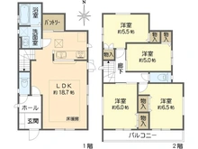 【神奈川県/横浜市金沢区柴町】横浜市金沢区柴町 新築一戸建て 間取り図