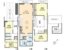 【神奈川県/逗子市桜山】逗子市桜山8丁目 新築一戸建て 2号棟/全2棟 間取り図