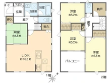 【神奈川県/三浦市南下浦町上宮田】三浦市南下浦町上宮田第5　新築戸建て4号棟 間取り図