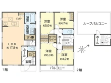 【神奈川県/横須賀市舟倉】横須賀市舟倉1丁目　新築戸建て3号棟 間取り図