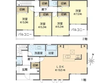 【神奈川県/横浜市金沢区釜利谷西】横浜市金沢区釜利谷西3丁目第2期　新築一戸建て 間取り図