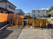 【神奈川県/横浜市金沢区釜利谷東】横浜市金沢区釜利谷東5丁目 新築一戸建て 4号棟/全4棟 建築中の外観：全4棟