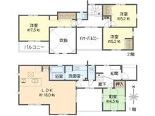 【神奈川県/横浜市金沢区釜利谷東】横浜市金沢区釜利谷東5丁目 新築一戸建て 4号棟/全4棟 間取り図
