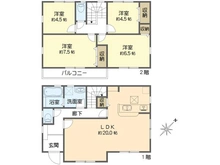 【神奈川県/横浜市金沢区柳町】横浜市金沢区柳町 新築一戸建て 3号棟/全3棟 間取り図