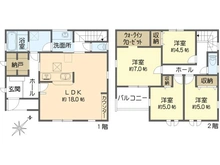 【神奈川県/横浜市金沢区釜利谷西】横浜市金沢区釜利谷西3丁目 新築一戸建て 間取り図