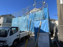 【神奈川県/横浜市磯子区杉田】横浜市磯子区杉田8丁目 新築一戸建て 建築中の外観