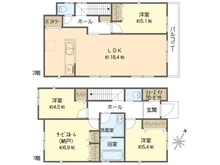 【神奈川県/逗子市山の根】逗子市山の根3丁目4期NO.1 間取り図
