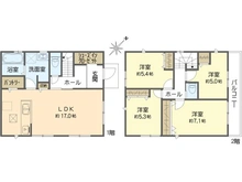 【神奈川県/逗子市山の根】逗子市山の根3丁目4期NO.2 間取り図