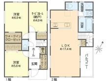 【神奈川県/三浦郡葉山町長柄】三浦郡葉山町長柄　4号棟 間取り図