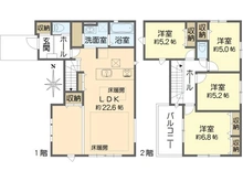 【神奈川県/横浜市金沢区東朝比奈】横浜市金沢区東朝比奈1期 間取り図