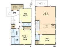 【神奈川県/横浜市金沢区能見台通】横浜市金沢区能見台通3期 1号棟 間取り図