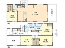 【神奈川県/横浜市金沢区東朝比奈】金沢区東朝比奈3丁目　2号棟 間取り図