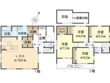 【神奈川県/横浜市金沢区富岡西】横浜市金沢区富岡西4丁目　新築戸建て 間取り図