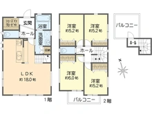 【神奈川県/横須賀市鴨居】横須賀市鴨居2丁目　新築戸建　4号棟 間取り図