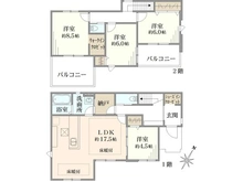 【神奈川県/鎌倉市今泉台】鎌倉市今泉台2丁目　新築戸建 間取り図