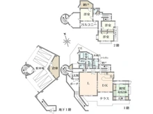 【神奈川県/横浜市港南区港南台】港南区港南台7丁目 中古戸建 間取り図