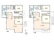 【神奈川県/茅ヶ崎市東海岸南】茅ヶ崎市東海岸南3丁目　中古戸建 間取り図