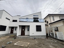 【神奈川県/茅ヶ崎市東海岸南】茅ヶ崎市東海岸南4丁目　新築戸建2号棟/全2棟 建築中の外観：全2棟