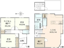 【神奈川県/鎌倉市台】鎌倉市台4丁目　中古戸建 間取り図