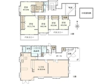 【神奈川県/鎌倉市梶原】鎌倉市梶原3丁目　中古戸建 間取り図