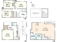 【神奈川県/鎌倉市腰越】鎌倉市腰越3丁目　新築戸建　全1棟 間取り図