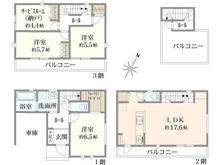 【神奈川県/鎌倉市腰越】鎌倉市腰越4丁目　新築戸建　2号棟/全3棟 間取り図