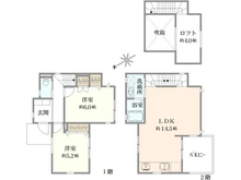 【神奈川県/藤沢市下土棚】藤沢市下土棚　新築戸建 間取り図