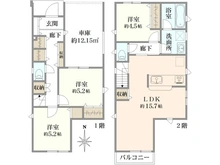 【神奈川県/横浜市磯子区久木町】磯子区久木町第2　新築戸建　1号棟/全4棟 間取り図