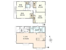【神奈川県/茅ヶ崎市東海岸南】茅ヶ崎市東海岸南4丁目　A号棟/全4棟 間取り図