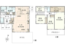 【神奈川県/横浜市港南区港南台】港南区港南台1丁目　中古戸建 間取り図