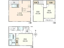【神奈川県/横浜市栄区本郷台】栄区本郷台3丁目　中古戸建 間取り図