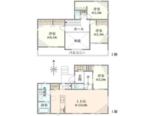【神奈川県/横浜市栄区上之町】横浜市栄区上之町　新築戸建　全1棟 間取り図