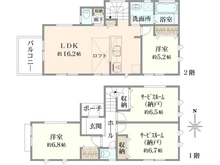 【神奈川県/鎌倉市台】鎌倉市台4丁目　新築戸建　B号棟/全2棟 間取り図