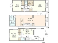 【神奈川県/横浜市栄区桂町】栄区桂町　新築戸建　1号棟/全3棟 間取り図