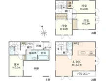 【神奈川県/横浜市栄区桂町】栄区桂町　新築戸建　3号棟/全3棟 間取り図