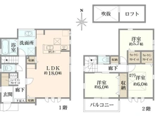 【神奈川県/横浜市磯子区洋光台】磯子区洋光台1丁目　新築戸建1号棟/全2棟 間取り図