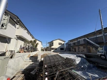 【神奈川県/藤沢市湘南台】藤沢市湘南台6丁目　新築戸建　2号棟/全3棟 建築中の外観：2号棟/全3棟