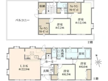 【神奈川県/鎌倉市玉縄】鎌倉市玉縄4丁目　中古戸建 間取り図