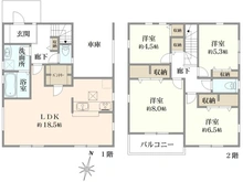 【神奈川県/横浜市磯子区洋光台】磯子区洋光台6丁目　新築戸建　1号棟/全3棟 間取り図